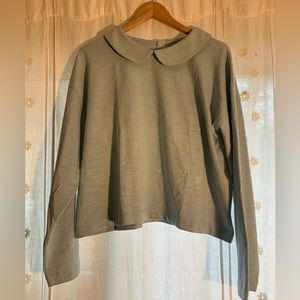 Misha & Puff Peter Pan Collared Long-Sleeve Shirt - Size Large